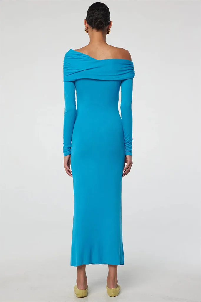 The Line By K - Maisie Dress - Electric Turquoise