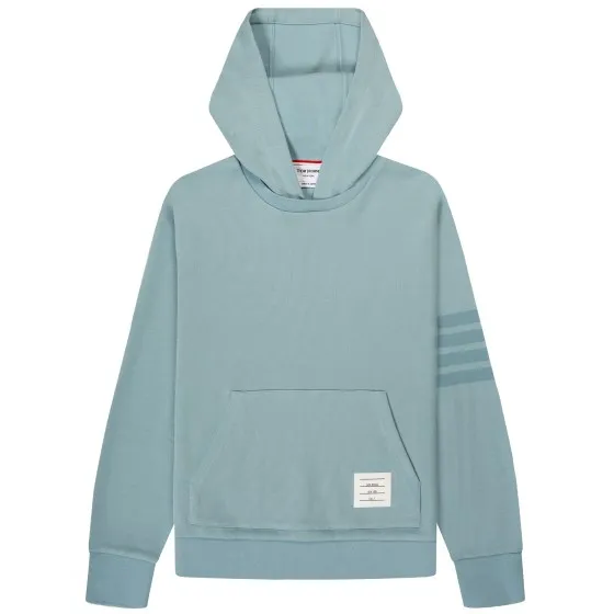 Thom Browne Knitted Hoodie Sky Blue