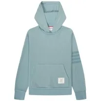 Thom Browne Knitted Hoodie Sky Blue