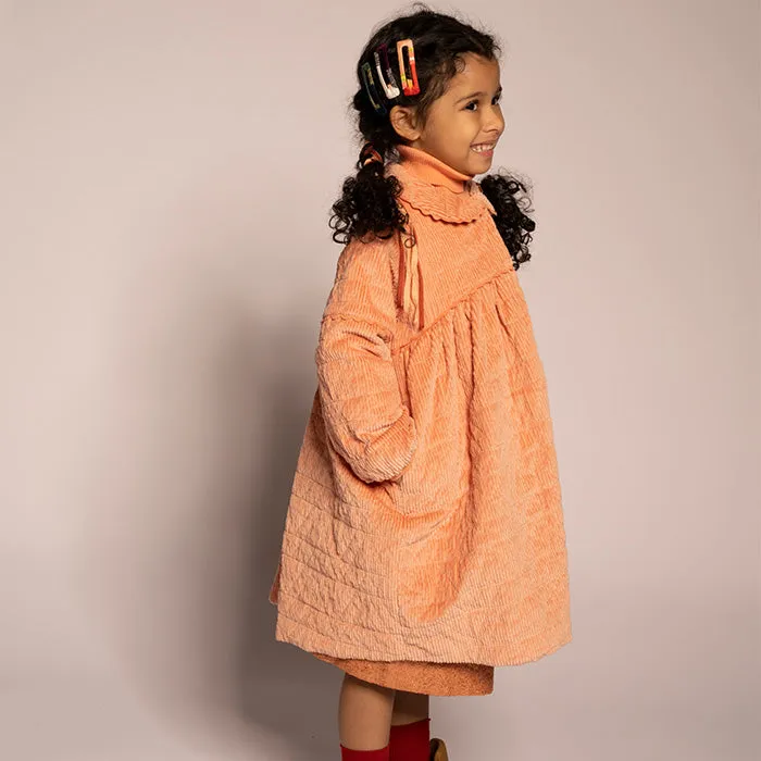 Tia Cibani Child Ivy Tufted Dress Salmon Pink