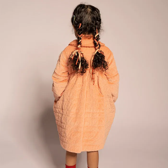 Tia Cibani Child Ivy Tufted Dress Salmon Pink