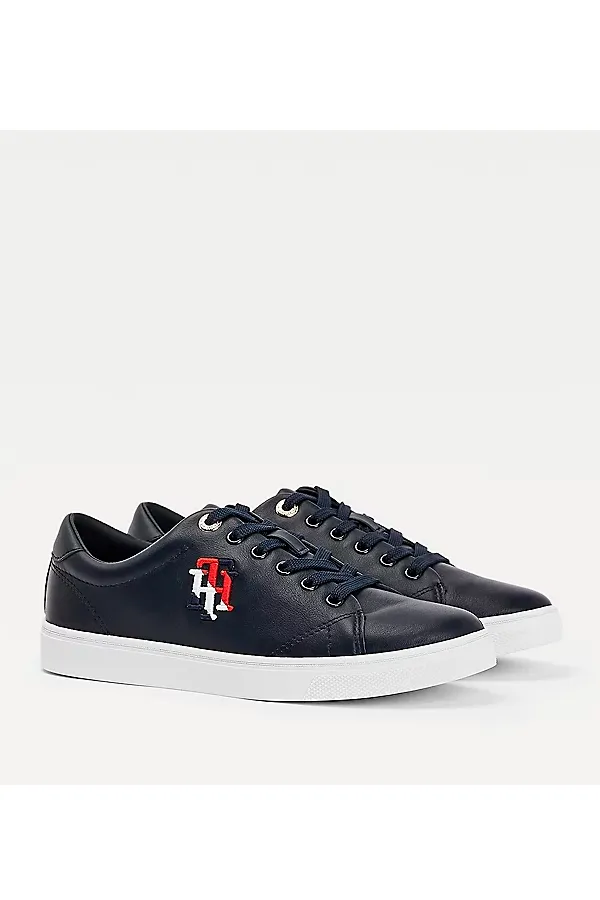 Tommy Hilfiger Women Leather Sneaker Navy