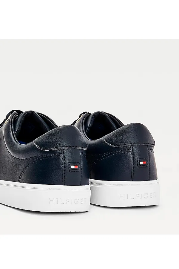 Tommy Hilfiger Women Leather Sneaker Navy