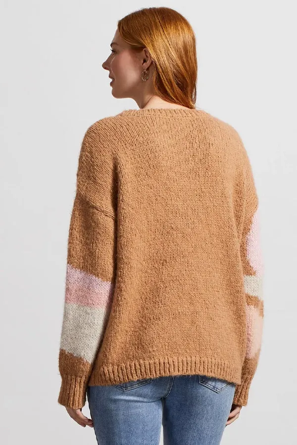 Tribal Fuzzy Intrasia Crew Neck Sweater