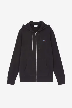 TRICOLOR FOX PATCH ZIP HOODIE<BR/>