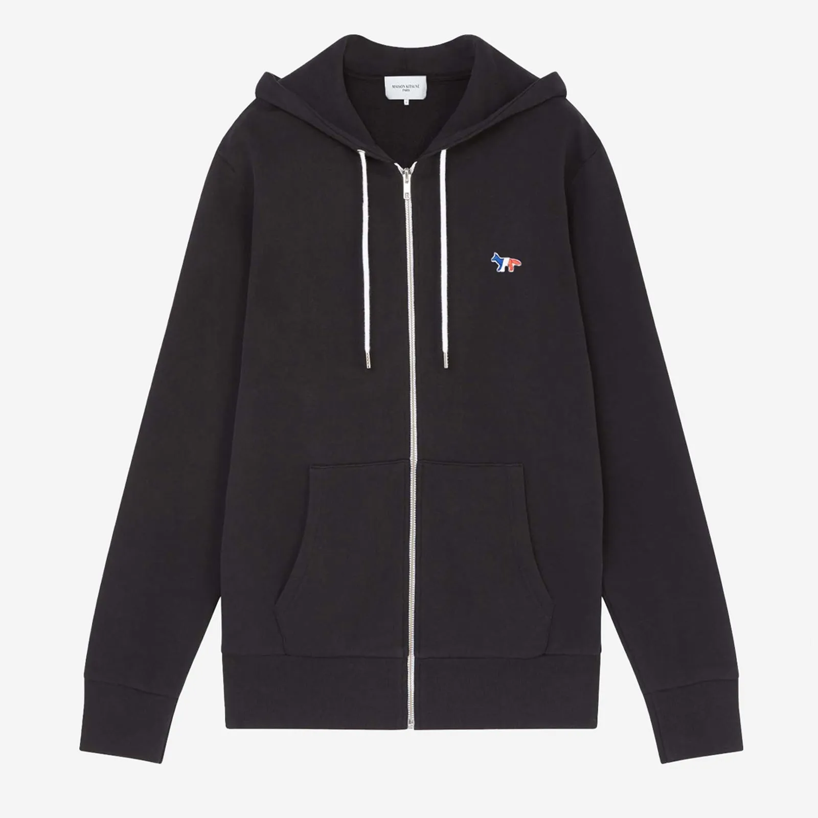 TRICOLOR FOX PATCH ZIP HOODIE<BR/>