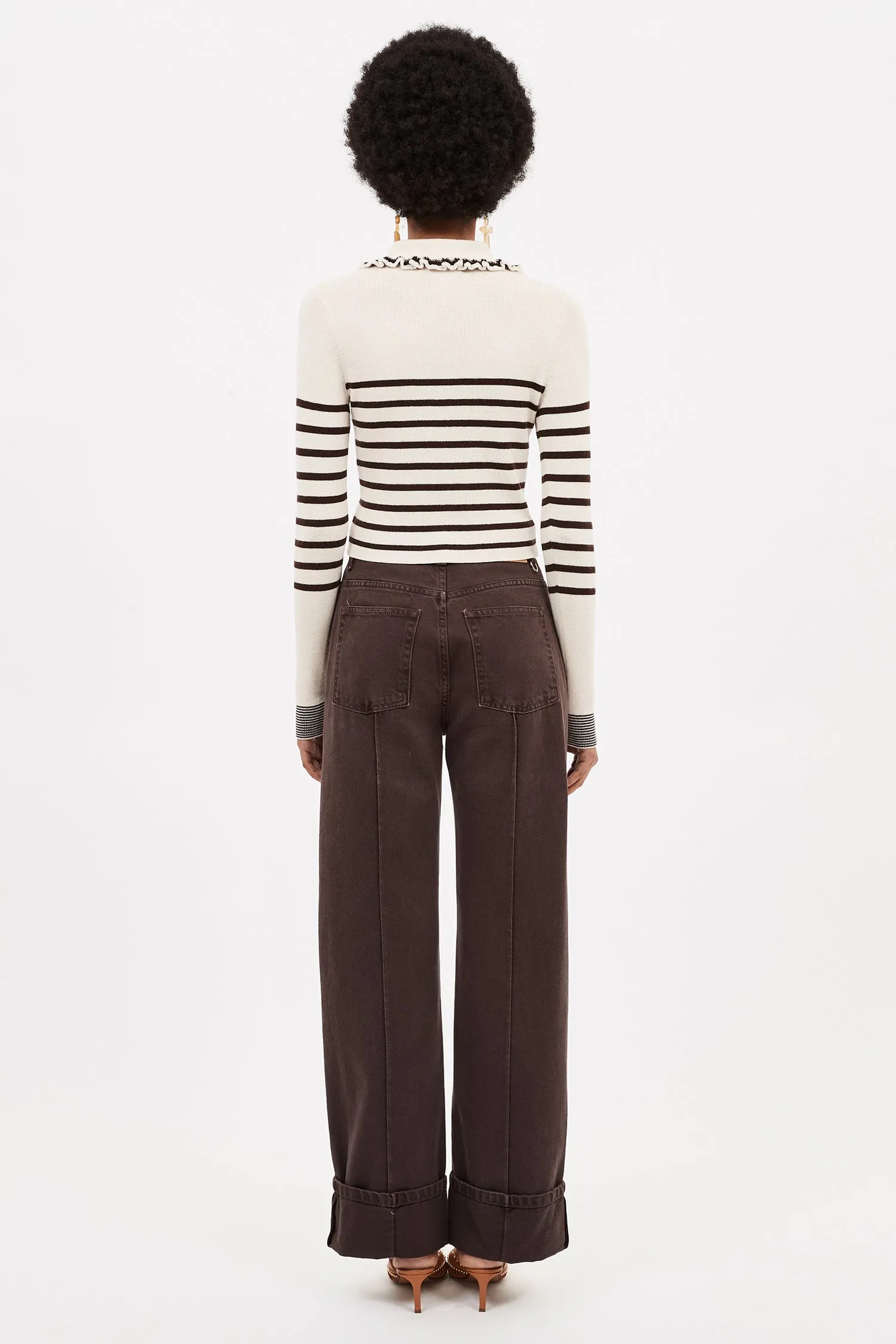 Ulla Johnson - Faustine Cardigan - Espresso Stripe