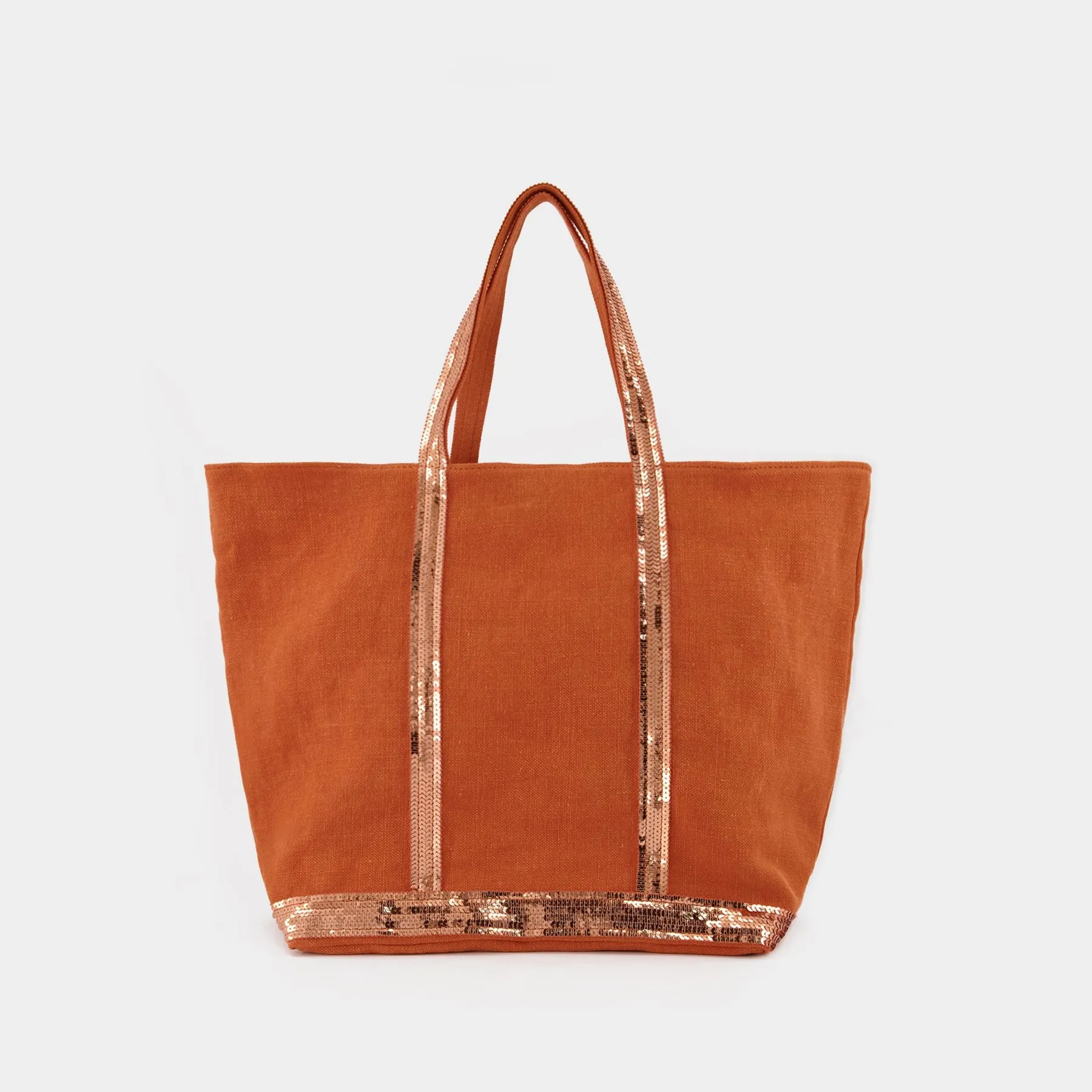 Vanessa Bruno  Cabas L Tote Bag - Vanessa Bruno -  Mandarine - Linen