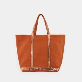 Vanessa Bruno  Cabas L Tote Bag - Vanessa Bruno -  Mandarine - Linen