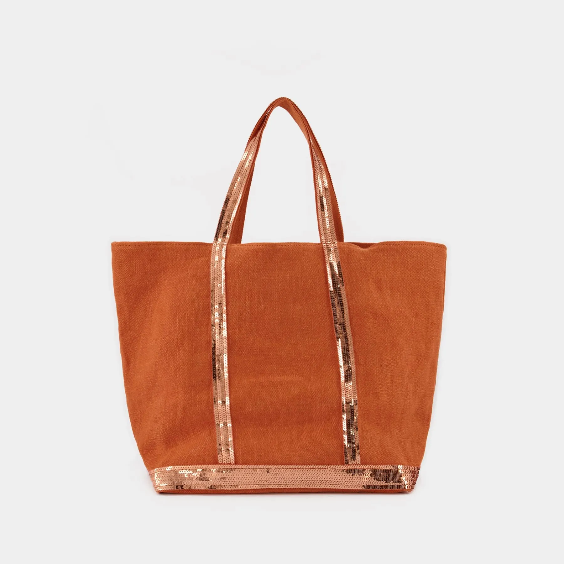 Vanessa Bruno  Cabas L Tote Bag - Vanessa Bruno -  Mandarine - Linen