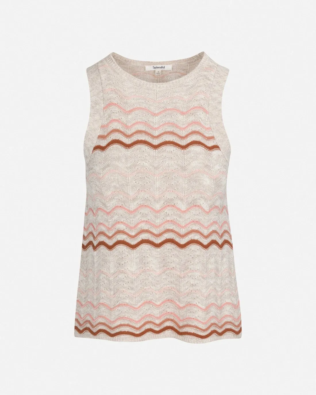 Wave Stripe Cashblend Yuma Sweater Tank