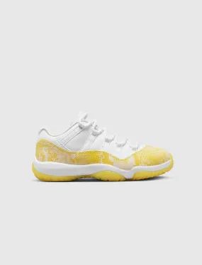 WOMEN'S AIR JORDAN 11 RETRO LOW YELLOW SNAKESKIN