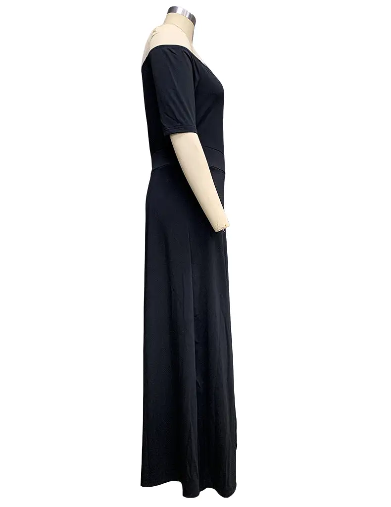 Women's Fashionable Elegant Black Jumpsuit