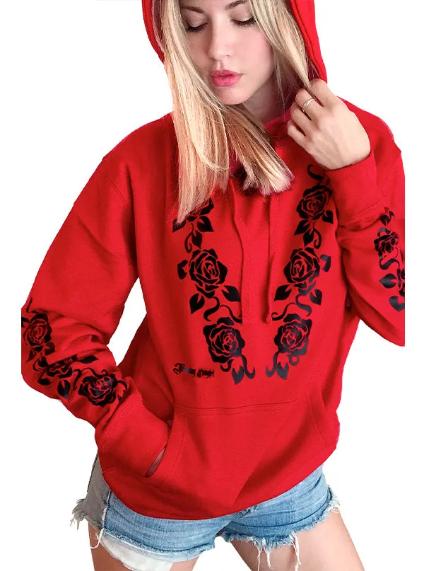 Women's Georgia Rose Tattoo Boyfriend Hoodie