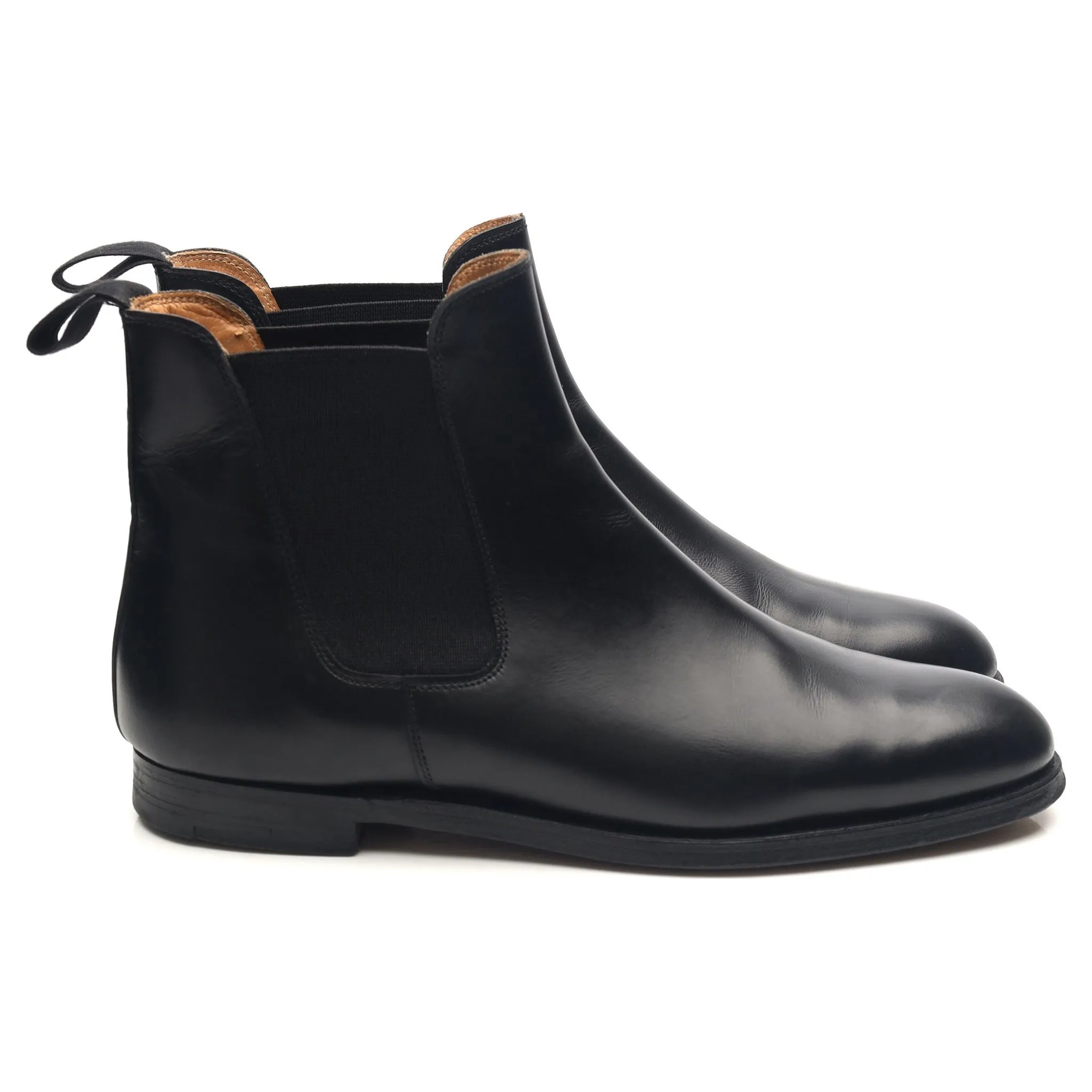 Women's 'Gresham' Black Leather Chelsea Boots UK 6 C