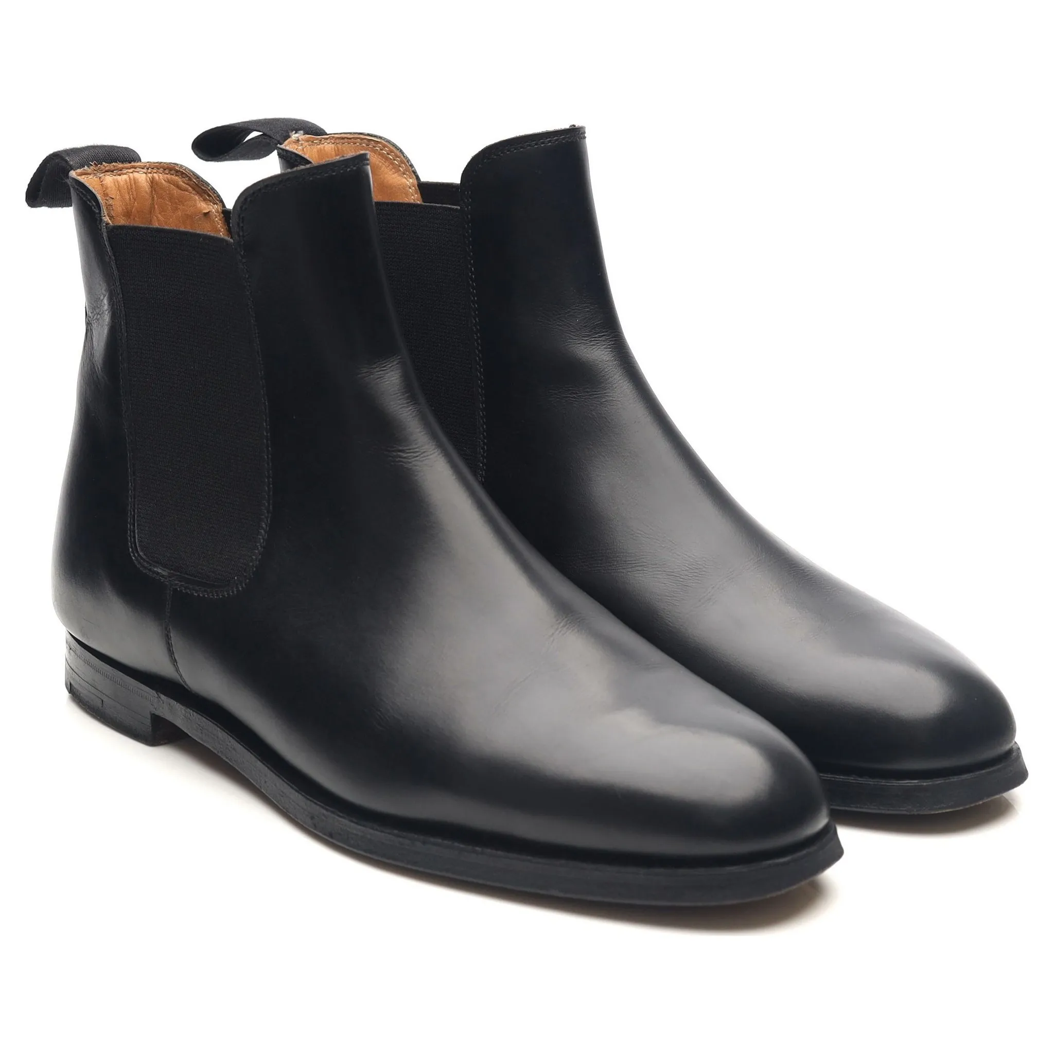 Women's 'Gresham' Black Leather Chelsea Boots UK 6 C